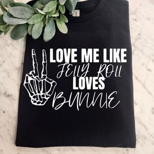 Jelly roll shirt love me cute popular trending bunnie